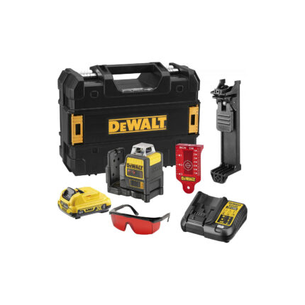 DCE0811D1R DeWALT dviejų linijų lazerinis nivelyras (1x2.0 Ah)