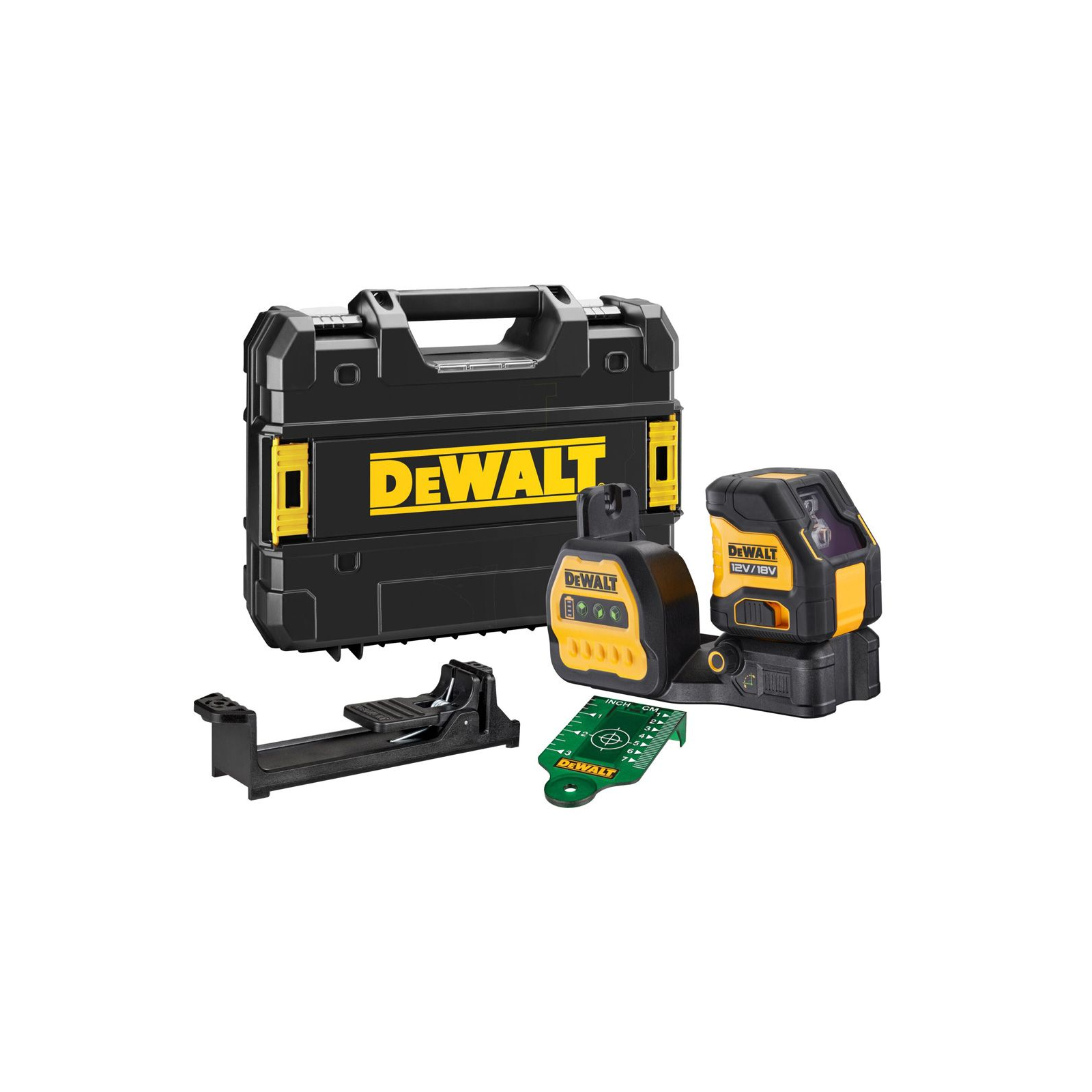 dce088ng18-dewalt-1218v-kryzminiu-liniju-lazerinis-nivelyras DCE088NG18 DeWALT 12/18V kryžminių linijų lazerinis nivelyras - Image 1