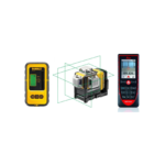 DCE089D1G DeWALT kryžminių linijų lazeris + DE0892G linijinio lazerio detektorius + Leica DISTO™ D510 atstumų matuoklis