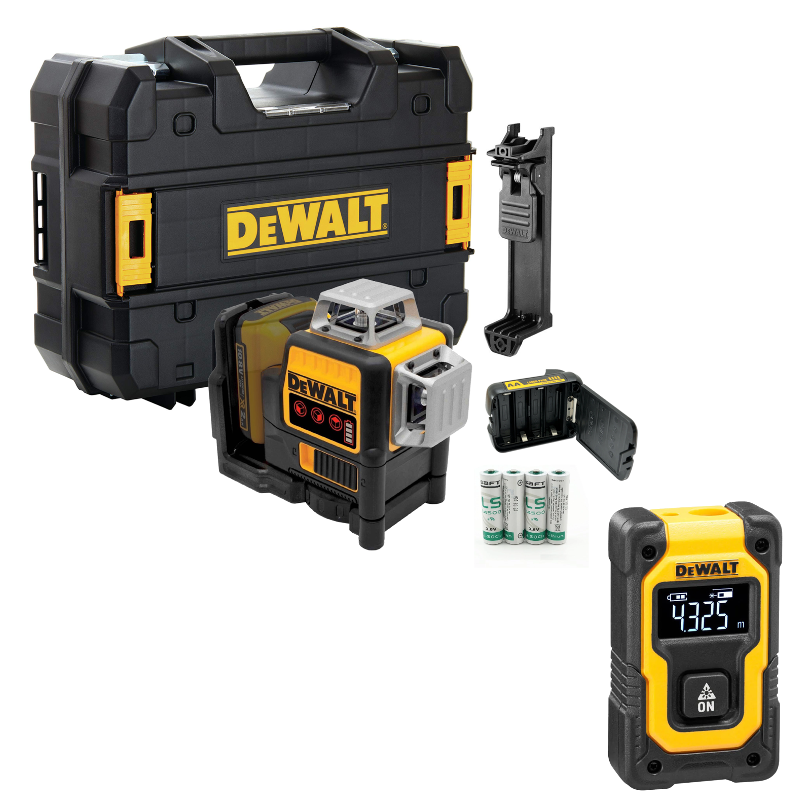 dce089rnt-dewalt-kryzminiu-liniju-lazeris-dw055pl-dewalt-lazerinis-atstumu-matuoklis-16-m-dovana DCE089RNT DeWALT kryžminių linijų lazeris + DW055PL DeWALT lazerinis atstumų matuoklis (16 m) + DOVANA! - Image 1