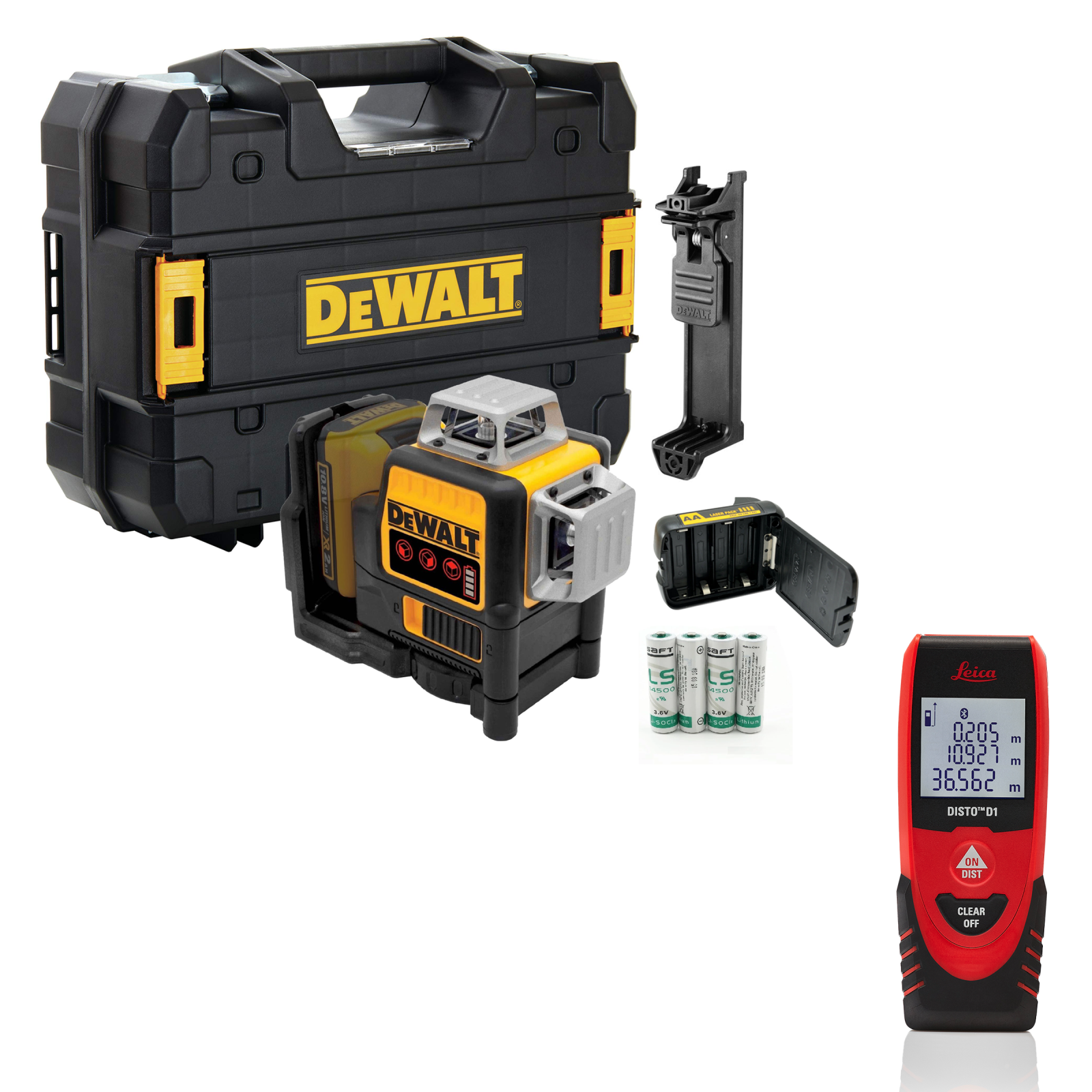 dce089rnt-dewalt-kryzminiu-liniju-lazeris-leica-disto-d1-atstumu-matuoklis-40-m-dovana DCE089RNT DeWALT kryžminių linijų lazeris + Leica Disto D1 atstumų matuoklis (40 m) + DOVANA! - Image 1