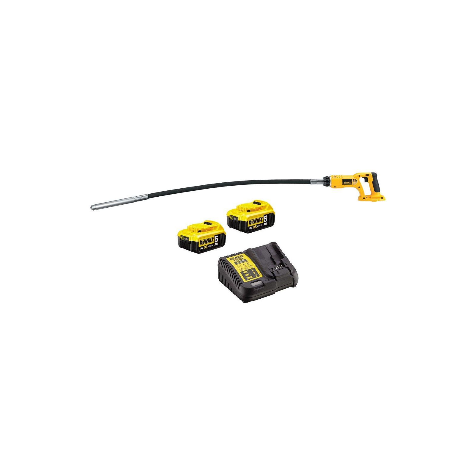 dce531p2-dewalt-18v-betono-vibratorius-2x50-ah DCE531P2 DeWALT 18V betono vibratorius (2x5.0 Ah) - Image 1