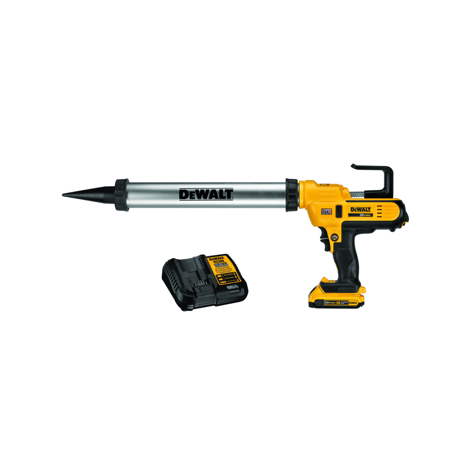 dce580d1-dewalt-18v-hermetiko-isspaudejas-600-ml-1x20-ah DCE580D1 DeWALT 18V hermetiko išspaudėjas 600 ml (1x2.0 Ah) - Image 1