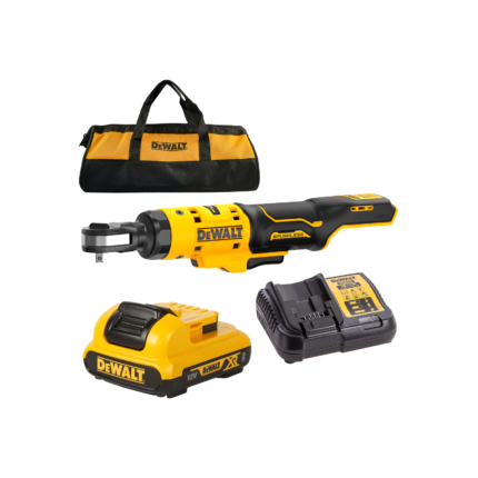 DCF504D1 DeWALT 12V akumuliatorinė terkšlė 1/4" (1x2.0 Ah)