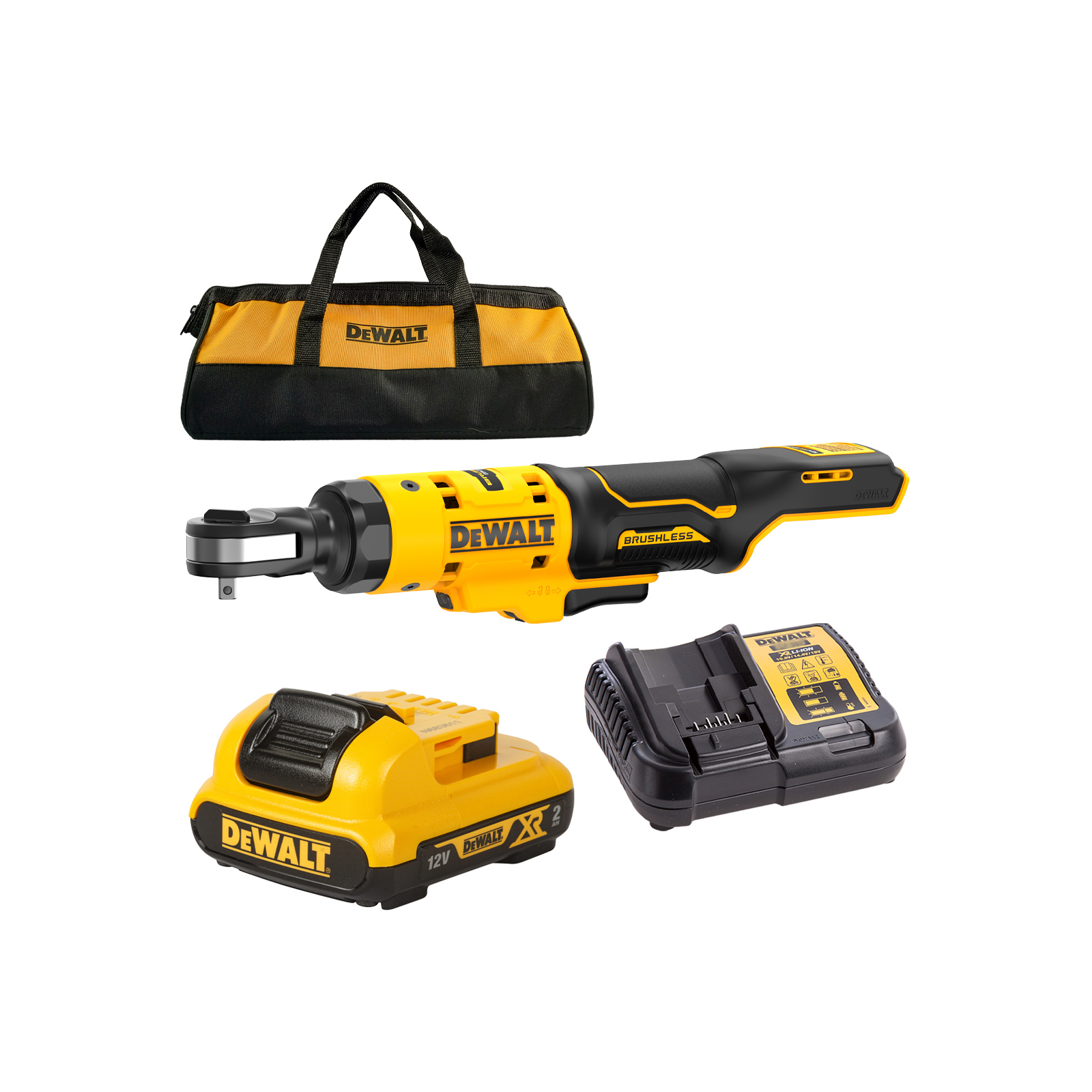 dcf504d1-dewalt-12v-akumuliatorine-terksle-14-1x20-ah DCF504D1 DeWALT 12V akumuliatorinė terkšlė 1/4" (1x2.0 Ah) - Image 1