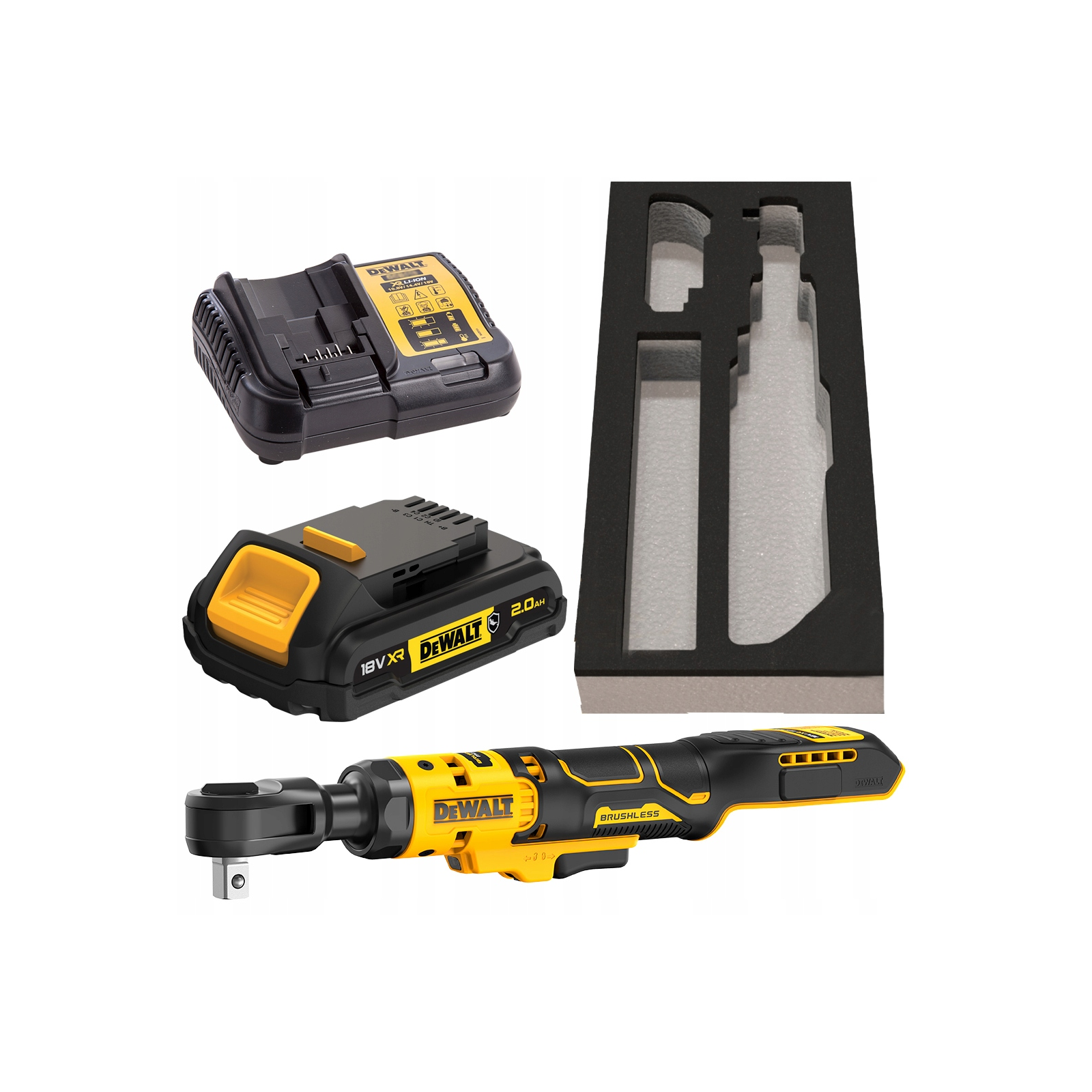 dcf512d1g-dewalt-18v-akumuliatorine-terksle-12-1x20-ah DCF512D1G DeWALT 18V akumuliatorinė terkšlė 1/2" (1x2.0 Ah) - Image 1