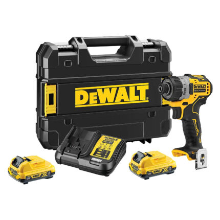 DCF601D2 DeWALT 12V kompaktiškas smūginis suktuvas (2x2.0 Ah)