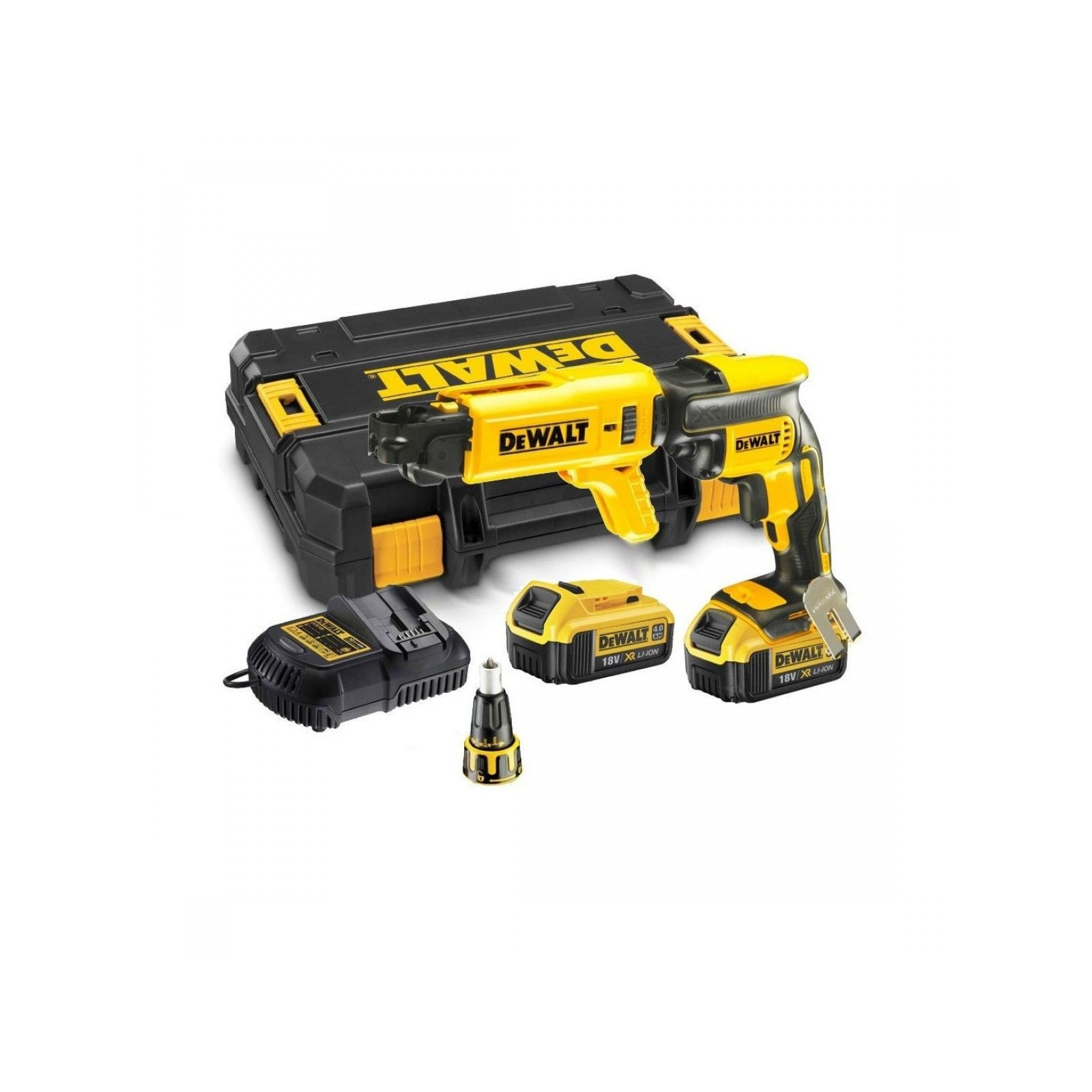 dcf620m2k-dewalt-18v-gipskartonio-suktuvas-2x40-ah DCF620M2K DeWALT 18V gipskartonio suktuvas (2x4.0 Ah) - Image 1