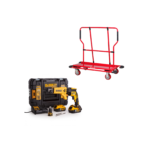DCF620P2K DeWALT 18V gipskartonio suktuvas (2x5.0 Ah) + PW1000 gipskartonio plokščių vežimėlis