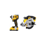 DCF809N DeWALT 18 V smūginis suktuvas + DCS391N 18 V XR Li-Ion diskinis pjūklas