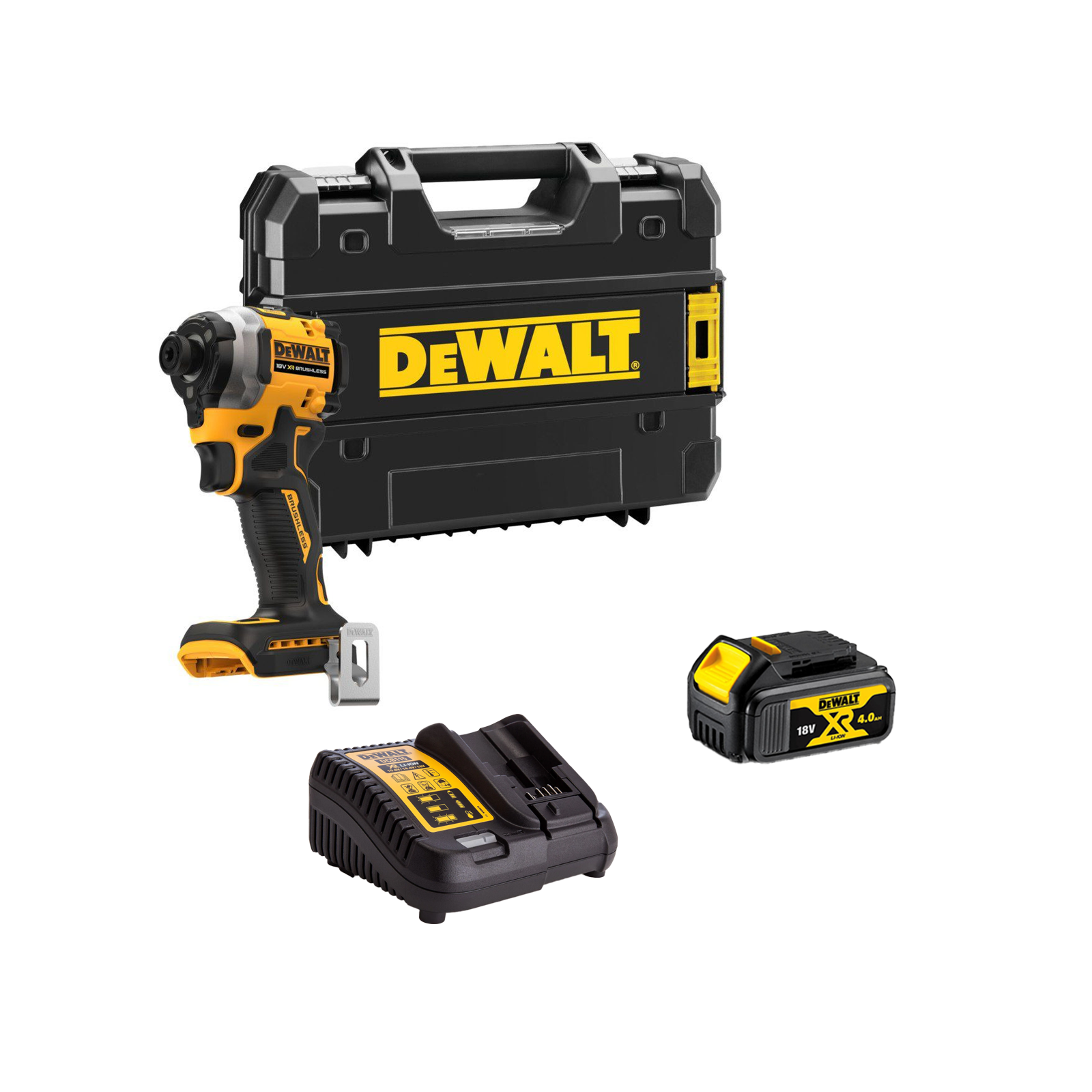 dcf850m1t-dewalt-18v-itin-kompaktiskas-smuginis-suktuvas-1x40-ah DCF850M1T DeWALT 18V itin kompaktiškas smūginis suktuvas (1x4.0 Ah) - Image 1