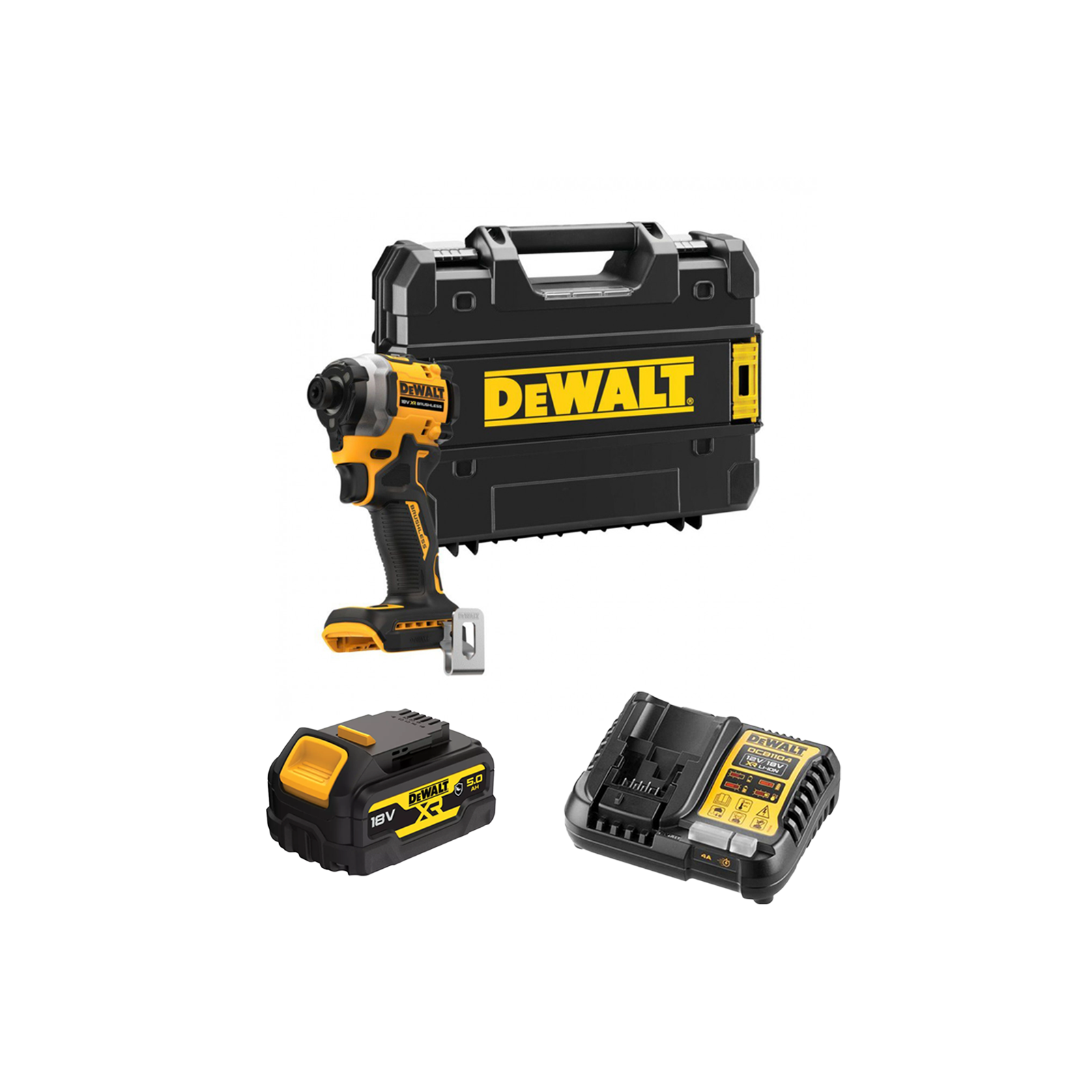 dcf850p1g-dewalt-18v-kompaktiskas-smuginis-suktuvas-1x50-ah DCF850P1G DeWALT 18V kompaktiškas smūginis suktuvas (1x5.0 Ah) - Image 1