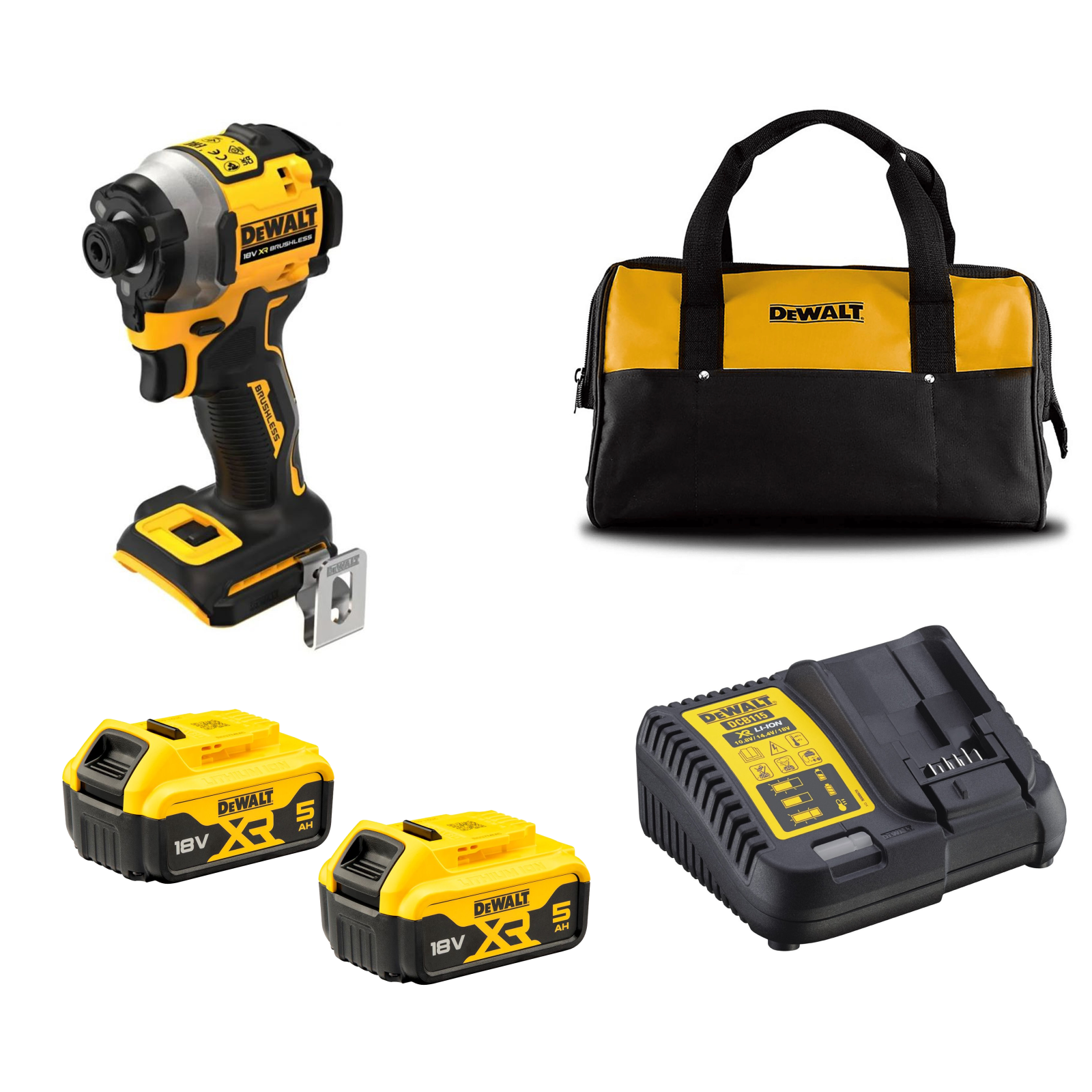 dcf850p2c-dewalt-18v-itin-kompaktiskas-smuginis-suktuvas-2x50-ah DCF850P2C DeWALT 18V itin kompaktiškas smūginis suktuvas (2x5.0 Ah) - Image 1