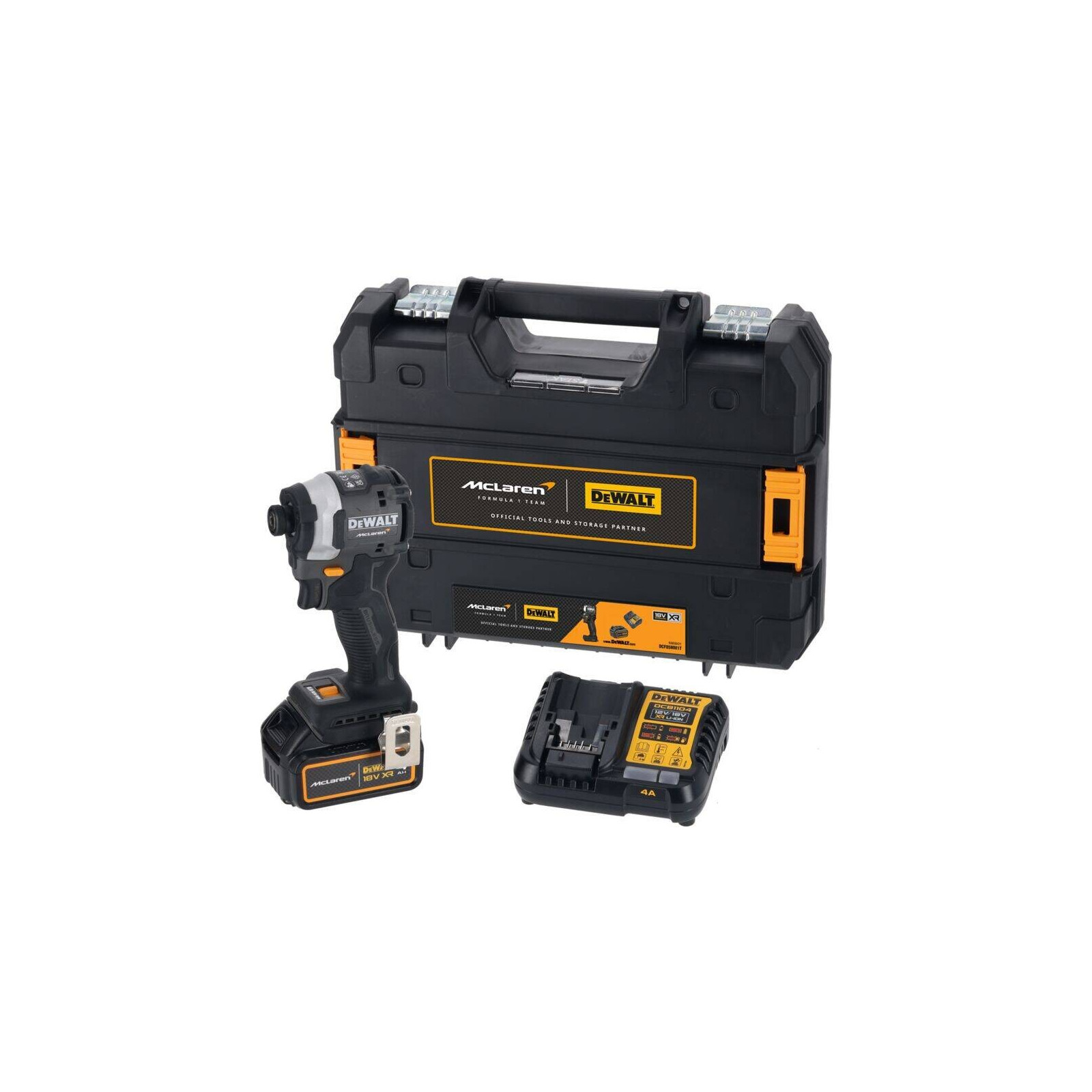 dcf85mm1t-dewalt-mclaren-edition-18v-smuginis-suktuvas-1x40-ah DCF85MM1T DeWALT McLaren Edition 18V smūginis suktuvas (1x4.0 Ah) - Image 1