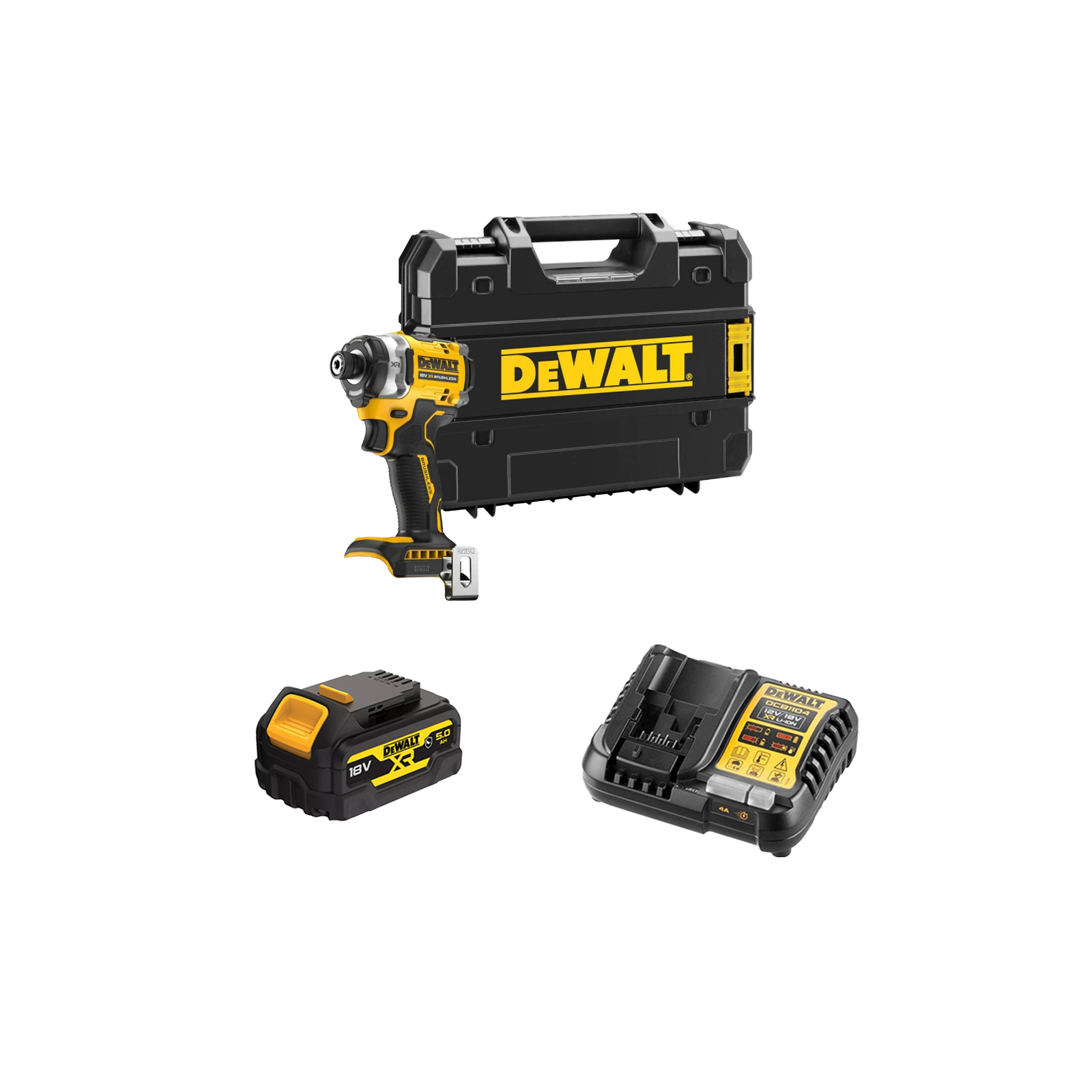 dcf860p1g-dewalt-18v-smuginis-suktuvas-1x50-ah DCF860P1G DeWALT 18V smūginis suktuvas (1x5.0 Ah) - Image 1
