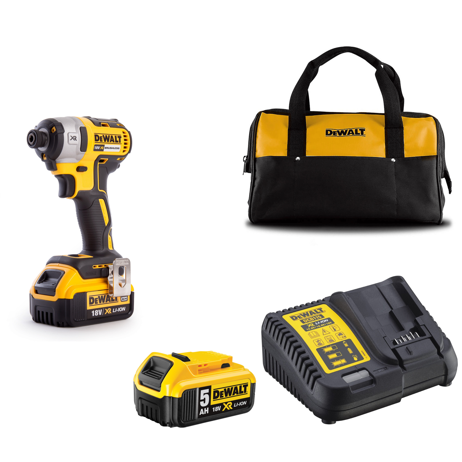 dcf887p2c-dewalt-18v-smuginis-suktuvas-2x50-ah DCF887P2C DeWALT 18V smūginis suktuvas (2x5.0 Ah) - Image 1