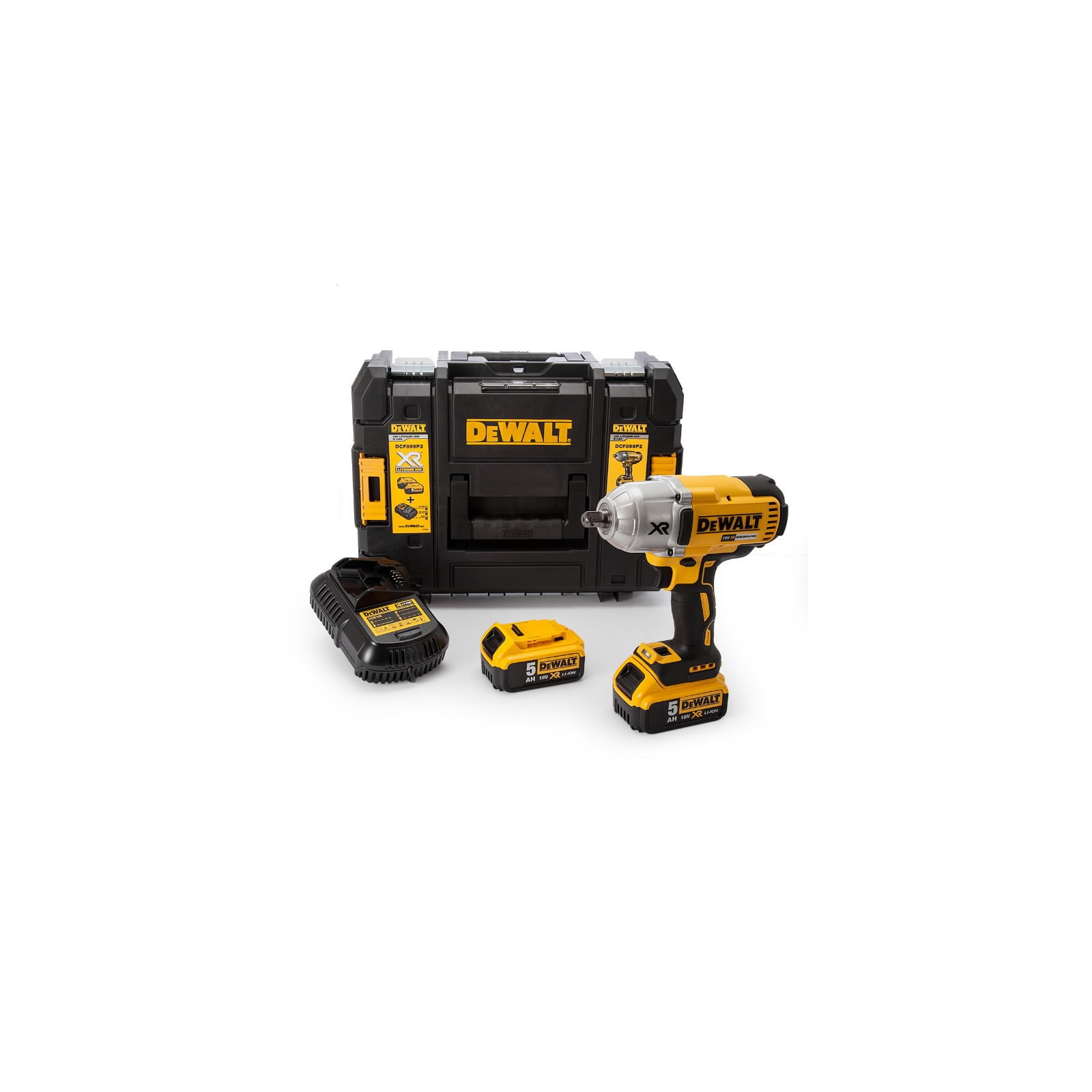 dcf899hp2-dewalt-18v-smuginis-verzliasukis-2x50-ah DCF899HP2 DeWALT 18V smūginis veržliasukis (2x5.0 Ah) - Image 1