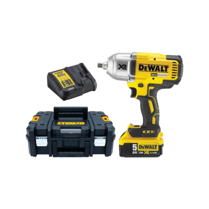 DCF899P1 DeWALT 18V smūginis veržliasukis (1x5.0 Ah)