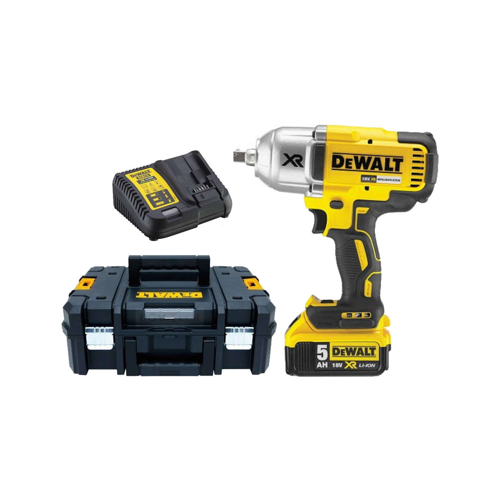 dcf899p1-dewalt-18v-smuginis-verzliasukis-1x50-ah DCF899P1 DeWALT 18V smūginis veržliasukis (1x5.0 Ah) - Image 1