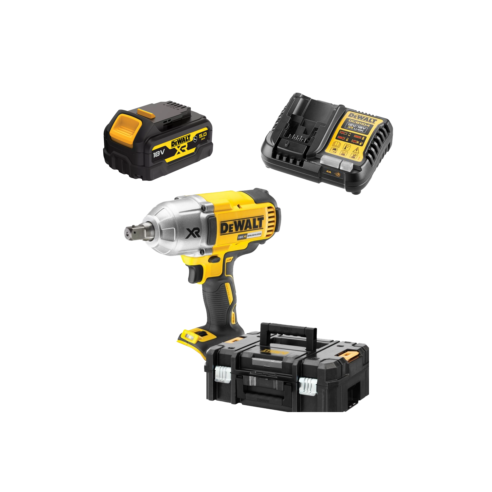 dcf899p1g-dewalt-18v-akumuliatorinis-verzliasukis-1x50-ah DCF899P1G DeWALT 18V akumuliatorinis veržliasukis (1x5.0 Ah) - Image 1