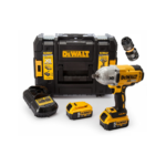 DCF899P2 DeWALT 18V smūginis veržliasukis (2x5.0 Ah) + DOVANA!