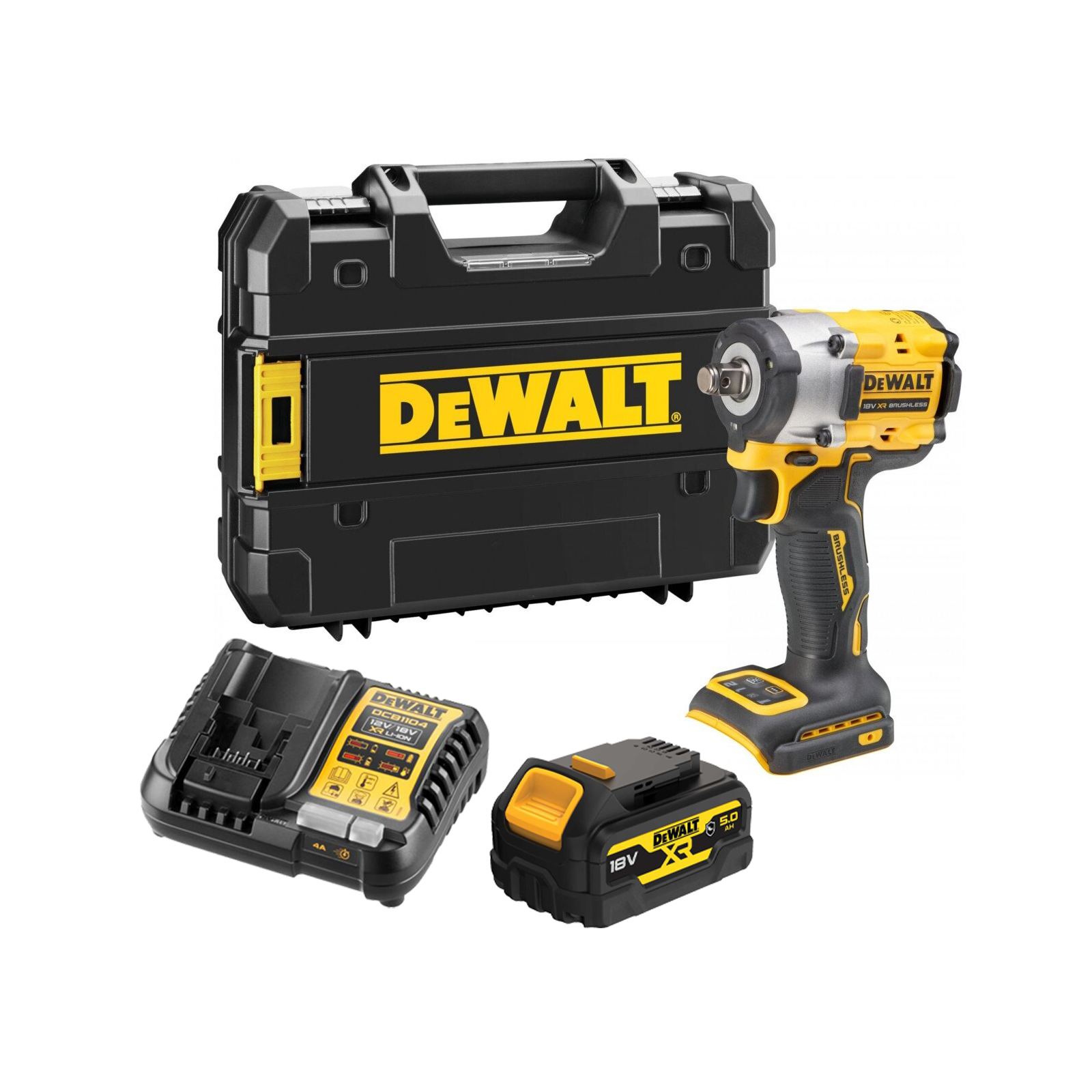dcf921p1g-dewalt-18v-smuginis-12-verzliasukis-1x50-ah DCF921P1G DeWALT 18V smūginis 1/2" veržliasukis (1x5.0 Ah) - Image 1