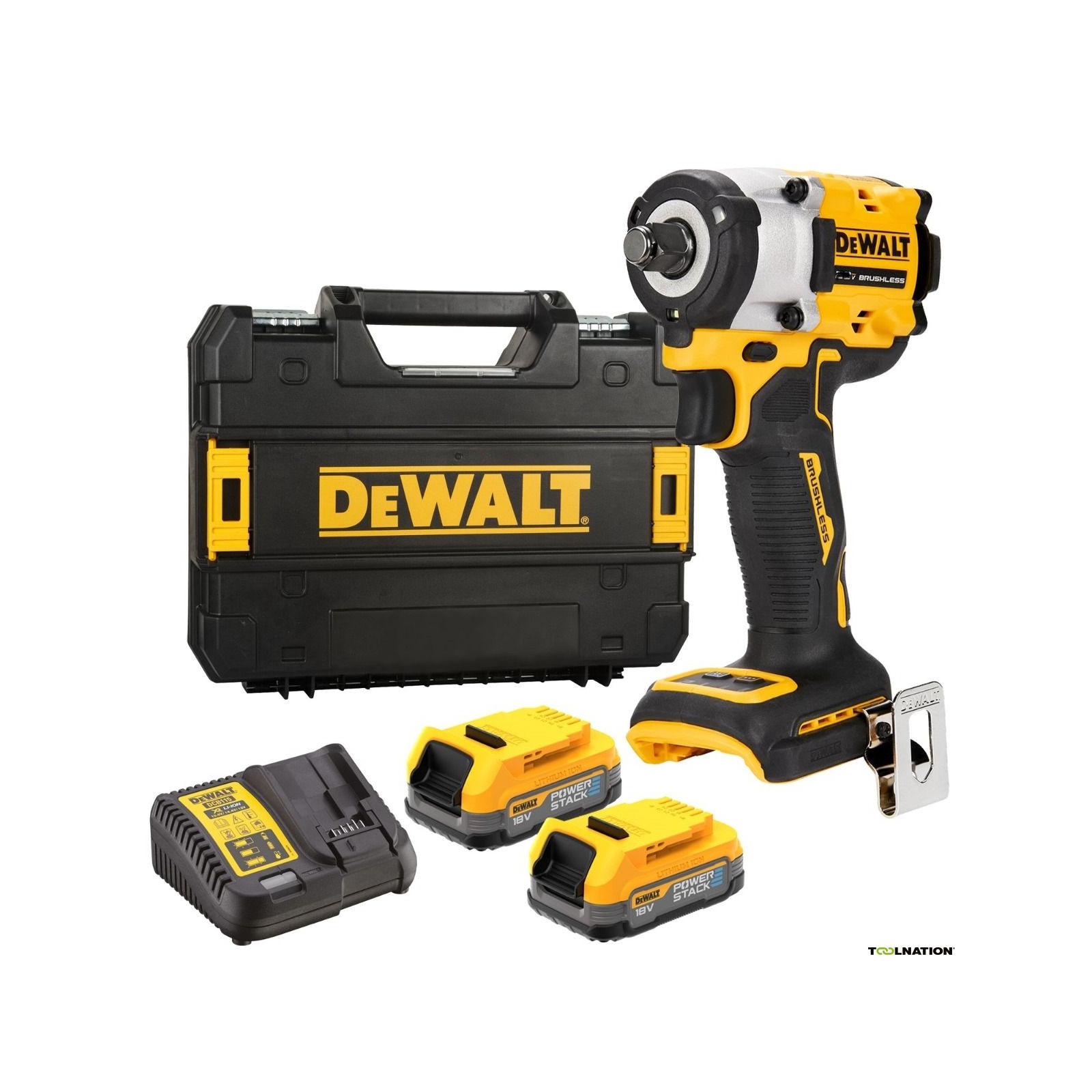 dcf922e2t-dewalt-18v-smuginis-12-verzliasukis-2x17-ah DCF922E2T DeWALT 18V smūginis 1/2" veržliasukis (2x1.7 Ah) - Image 1