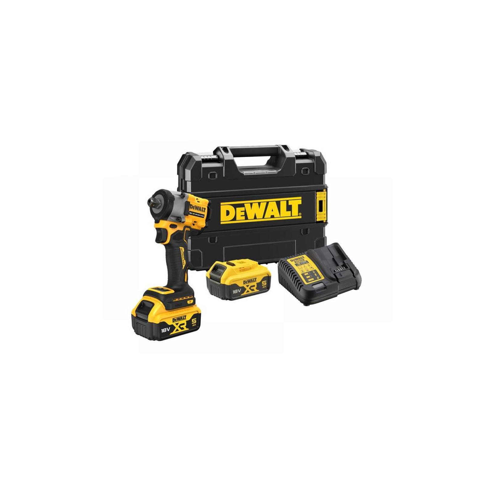 dcf922p2t-dewalt-18v-smuginis-12-verzliasukis-2x50-ah DCF922P2T DeWALT 18V smūginis 1/2" veržliasukis (2x5.0 Ah) - Image 1