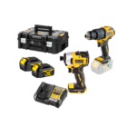 DCFD809M2 DeWALT 18V gręžtuvo - suktuvo ir smūginio suktuvo rinkinys (2x4.0 Ah)