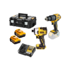 DCFD809P2 DeWALT 18V gręžtuvo - suktuvo ir smūginio suktuvo rinkinys (2x5.0 Ah)