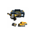 DCG404E2T DeWALT 18V kompaktiškas kampinis šlifuoklis 125 mm (2x1.7 Ah)