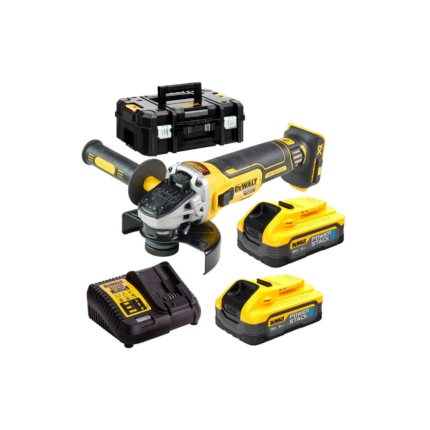 DCG405H2T DeWALT 18V kampinis šlifuoklis (2x5.0 Ah)