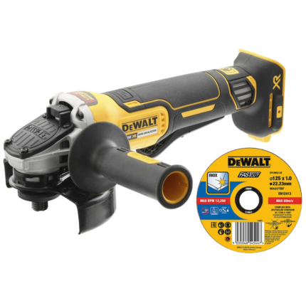 DCG406N DeWALT 18V kampinis šlifuoklis + DOVANA!