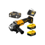 DCG407M2T DeWALT 18V kampinis šlifuoklis 125 mm (2x4.0 Ah)