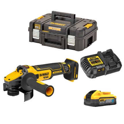 DCG409H1T DeWALT 18V FLEXVOLT Advantage kampinis šlifuoklis (1x5.0 Ah)