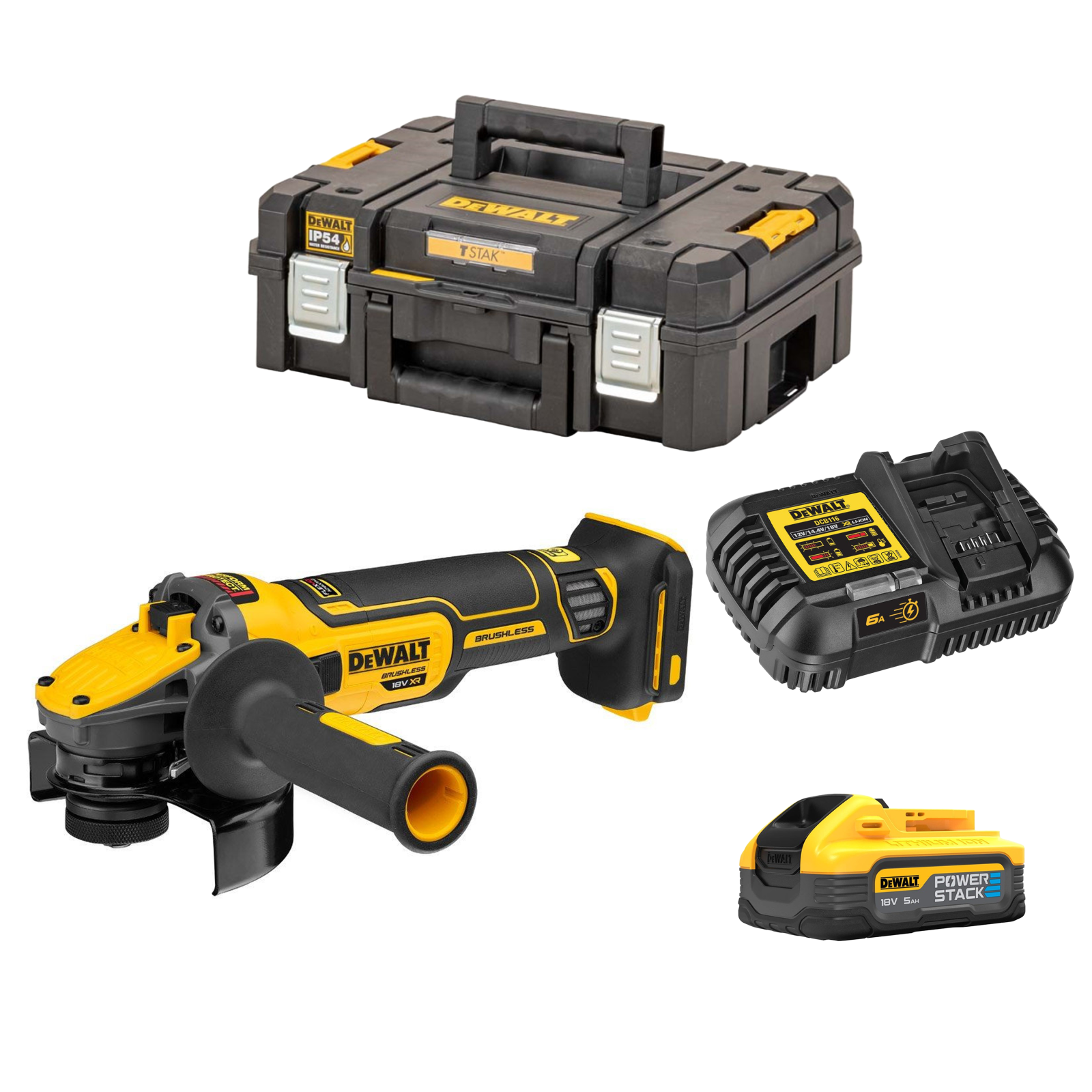 dcg409h1t-dewalt-18v-flexvolt-advantage-kampinis-slifuoklis-1x50-ah DCG409H1T DeWALT 18V FLEXVOLT Advantage kampinis šlifuoklis (1x5.0 Ah) - Image 1