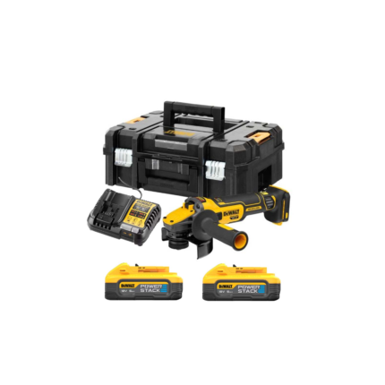 DCG409H2T DeWALT 18V FLEXVOLT Advantage kampinis šlifuoklis (2x5.0 Ah)