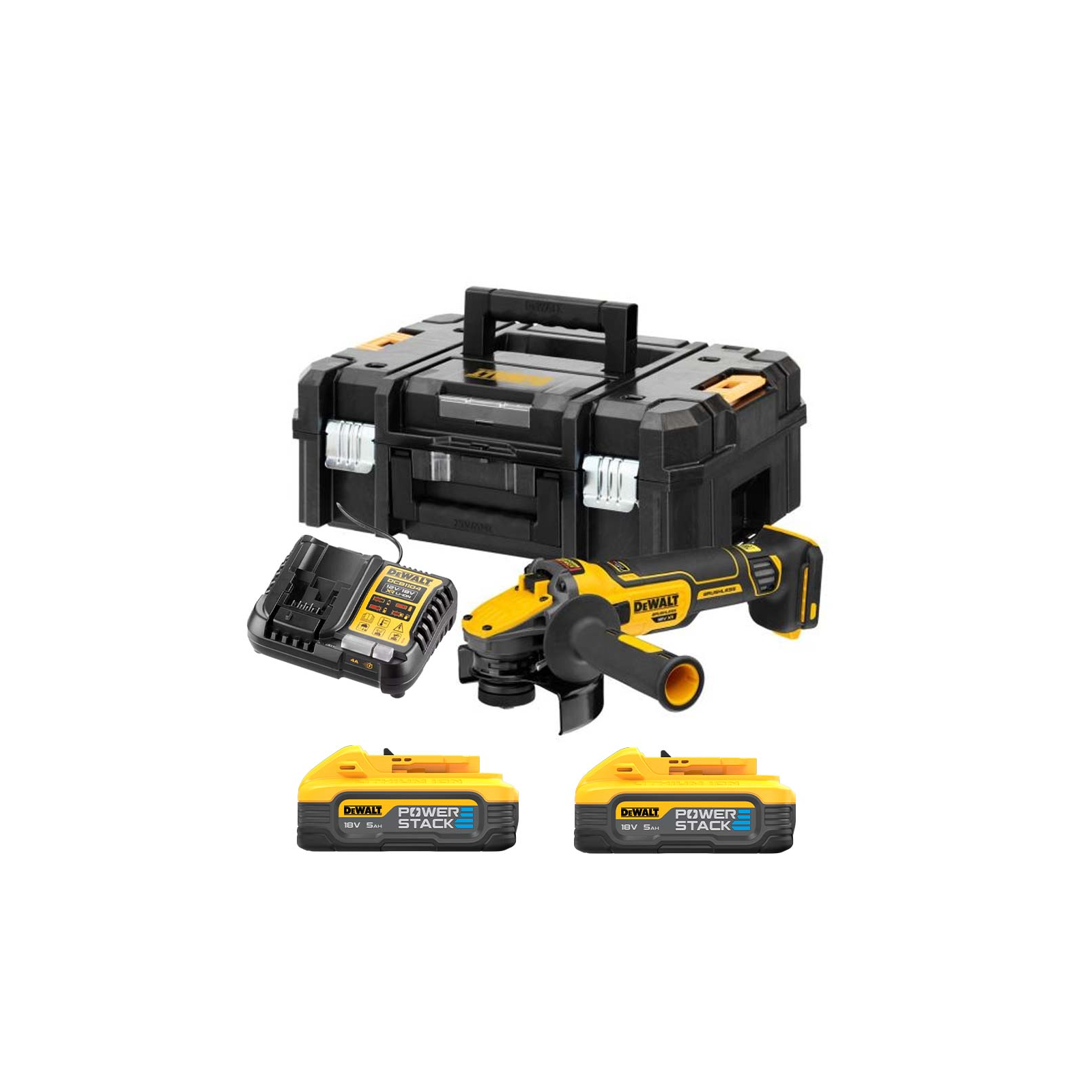dcg409h2t-dewalt-18v-flexvolt-advantage-kampinis-slifuoklis-2x50-ah DCG409H2T DeWALT 18V FLEXVOLT Advantage kampinis šlifuoklis (2x5.0 Ah) - Image 1
