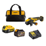 DCG409T1P1C DeWALT 18V FLEXVOLT Advantage kampinis šlifuoklis (1x6.0 Ah+1x5.0 Ah)