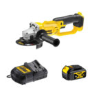 DCG412M1T DeWALT 18V kampinis šlifuoklis (1x4.0 Ah)