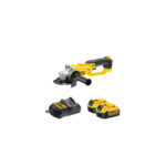 DCG412M2 DeWALT 18V kampinis šlifuoklis (2x4.0 Ah)