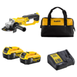 DCG412P2C DeWALT 18V kampinis šlifuoklis (2x5.0 Ah)