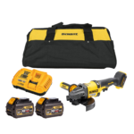 DCG440T2 DeWALT FLEXVOLT 54V 180 mm kampinis šlifuoklis (2x6.0 Ah)