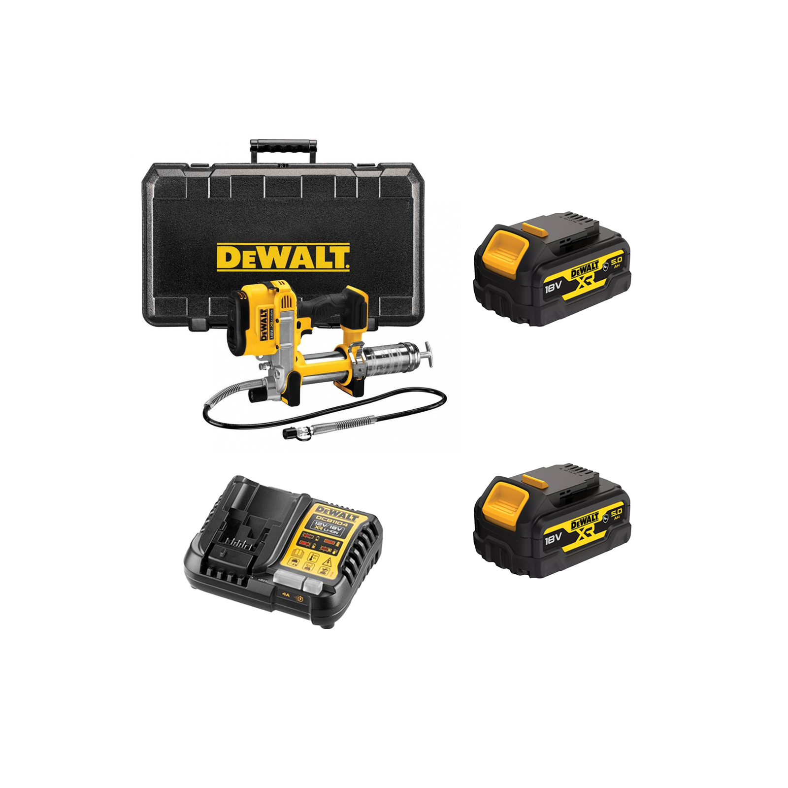 dcgg571p2g-dewalt-18v-tepalo-pistoletas-2x50-ah DCGG571P2G DeWALT 18V tepalo pistoletas (2x5.0 Ah) - Image 1