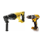 DCH133N DeWALT 18V perforatorius + DCD796N 18V suktuvas - gręžtuvas