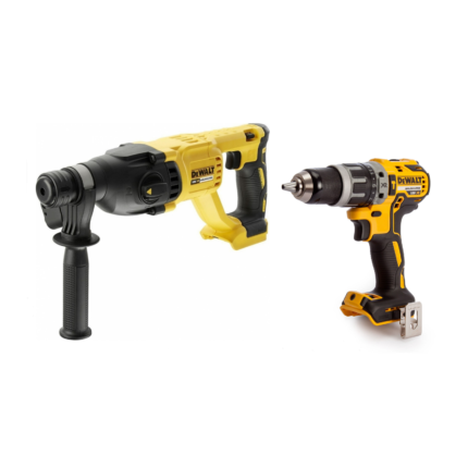 DCH133N DeWALT 18V perforatorius + DCD796N 18V suktuvas - gręžtuvas