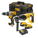 DCH133P2 DeWALT 18V perforatorius + DCD996N suktuvas-gręžtuvas + TOUGHSYSTEM 2.0 dėžė