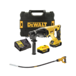 DCH133P2 DeWALT 18V trijų funkcijų perforatorius + DCE531N 18V betono vibratorius