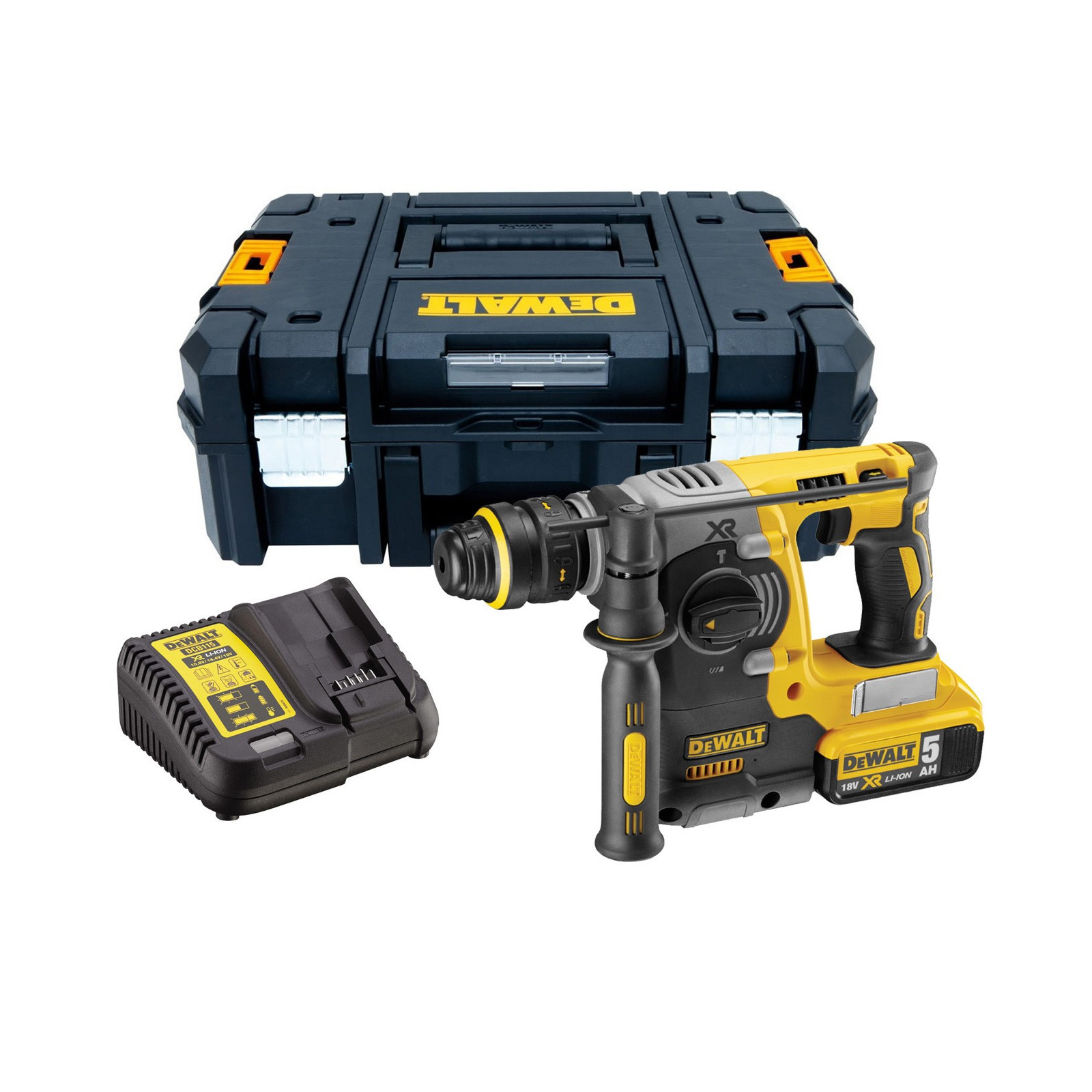 dch273p1t-dewalt-18v-sds-plus-perforatorius-1x50-ah DCH273P1T DeWALT 18V SDS-Plus perforatorius (1x5.0 Ah) - Image 1