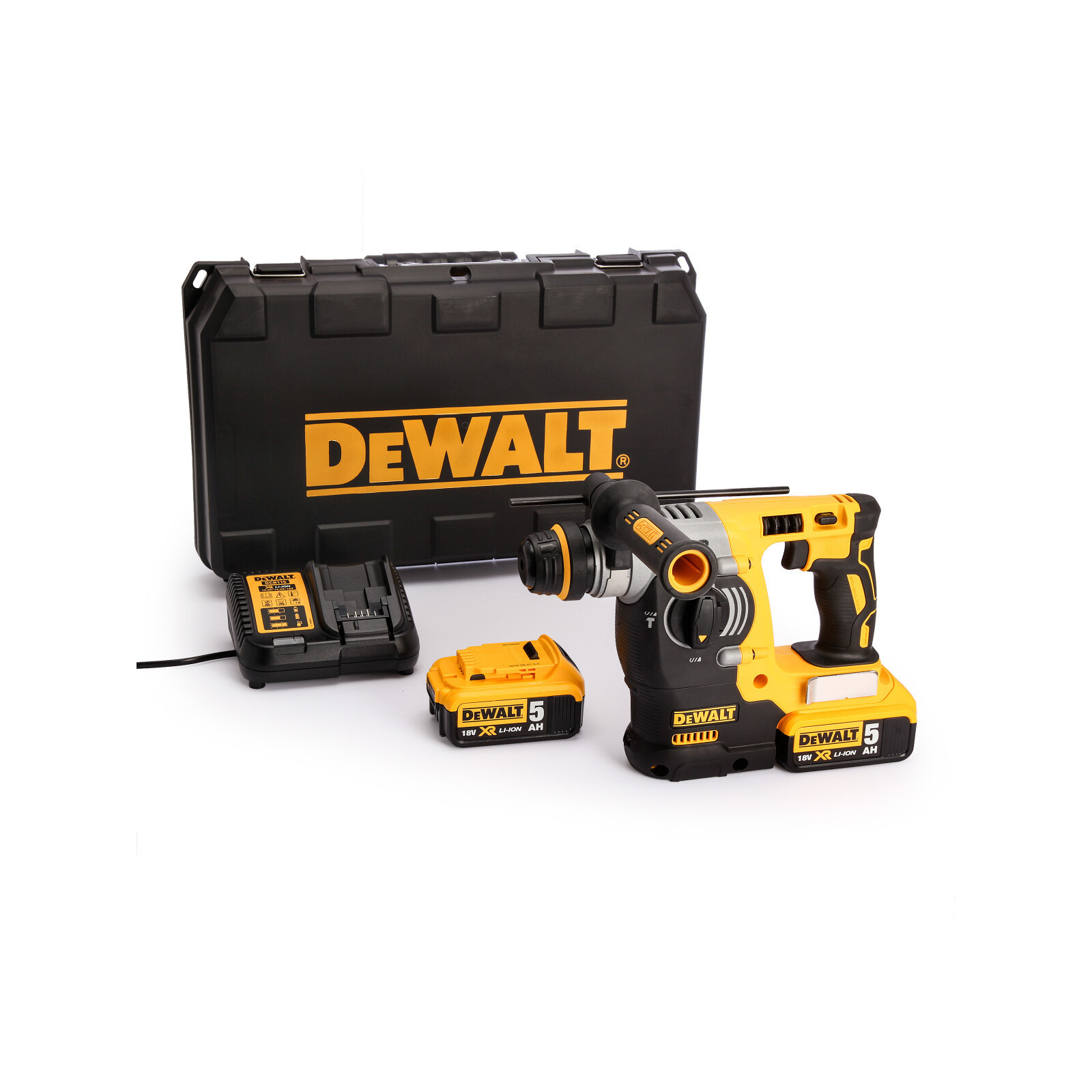 dch273p2-dewalt-18v-sds-plus-perforatorius-2x50-ah DCH273P2 DeWALT 18V SDS-Plus perforatorius (2x5.0 Ah) - Image 1